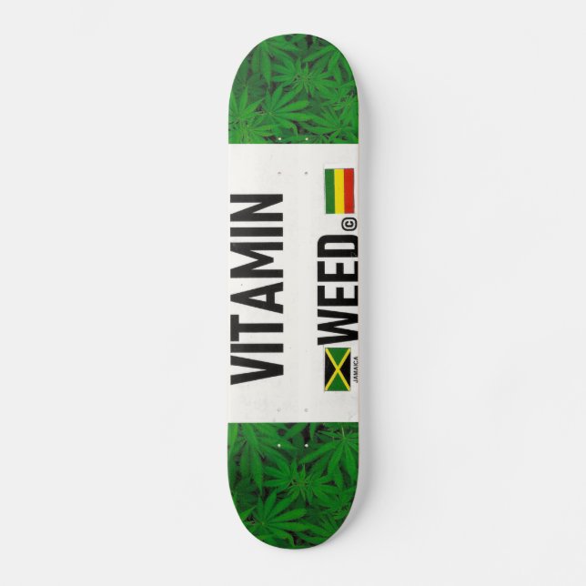 SKATEBOARD PANTALLA OFICIAL VITAMIN WEED (Anverso)