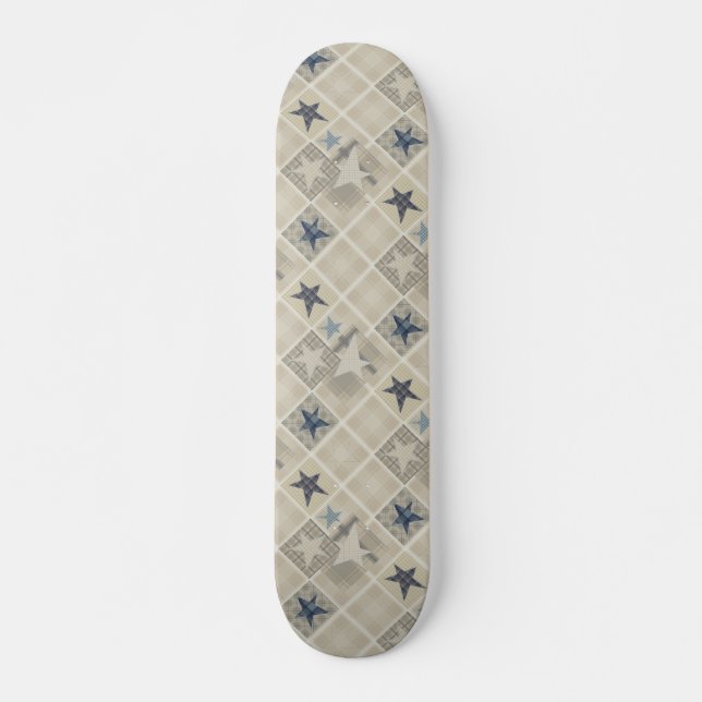 Skateboard Papel beige (Anverso )