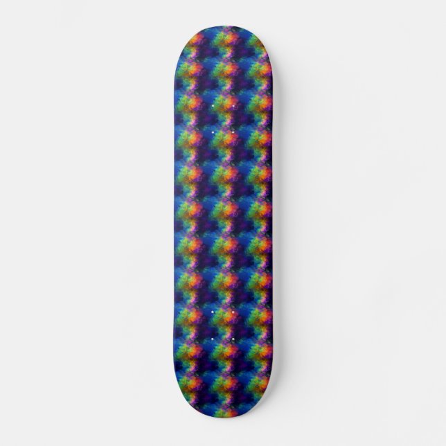 Skateboard Papel de tono arcoiris (Anverso)