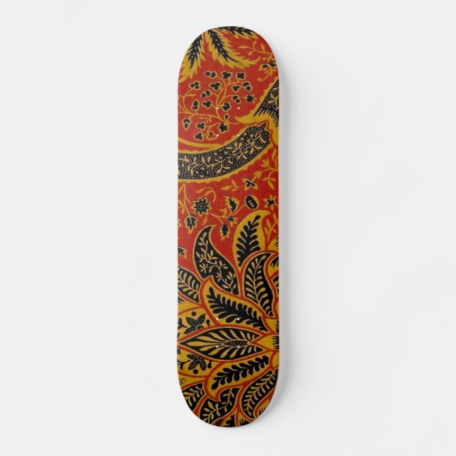 Skateboard Papel pintado antiguo de William Morris India (Anverso)