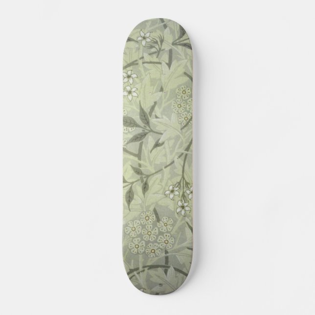 Skateboard Papel pintado con flores de jazmín de William Morr (Anverso)