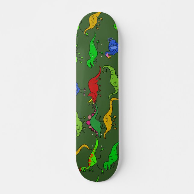 Skateboard Papel pintado de Dino (Anverso )