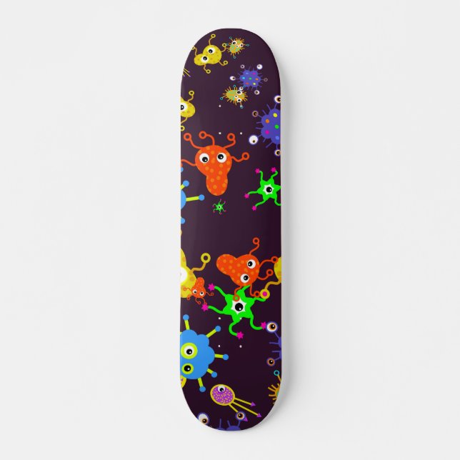 Skateboard Papel pintado de las bacterias (Anverso )
