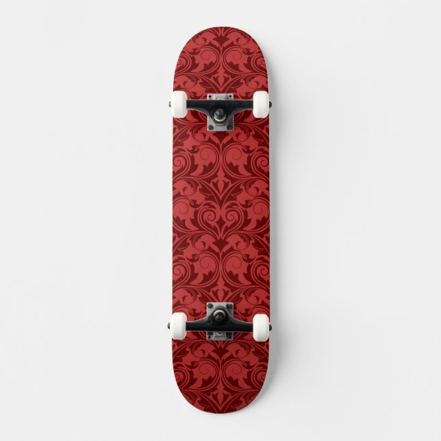 Skateboard Papel pintado rojo (Anverso)