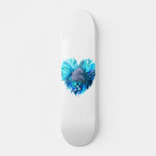 Skateboard Par de delfines (Anverso )