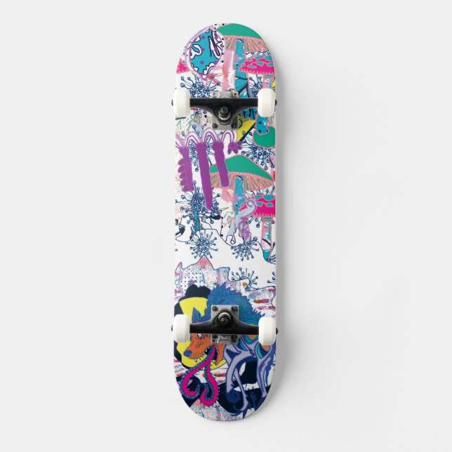 Skateboard Paraíso de Shroom (Anverso)