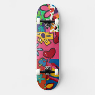 Skateboard Parche Floral de Janina