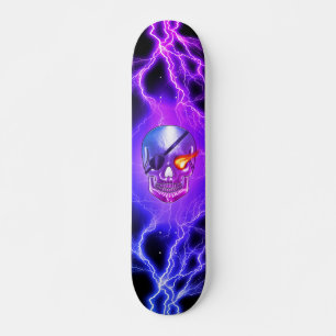 Skateboard Parche para el ojo de pirata de cráneo 