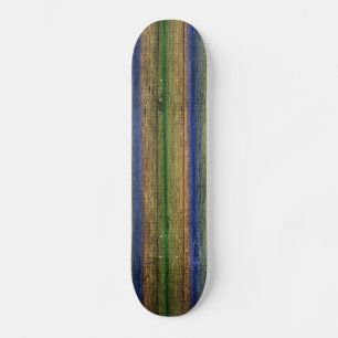 Skateboard pared de madera colorida vintage