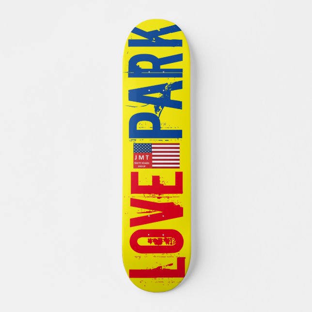 Skateboard PARQUE DE AMOR Patineta, 7¾" Cubierta (Anverso )