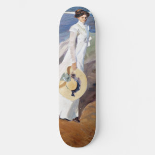Skateboard Paseando por la orilla del mar por Joaquin Sorolla