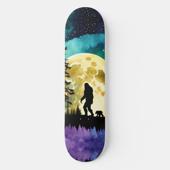 Skateboard Paseando por Sasquatch con su mascota (Anverso)