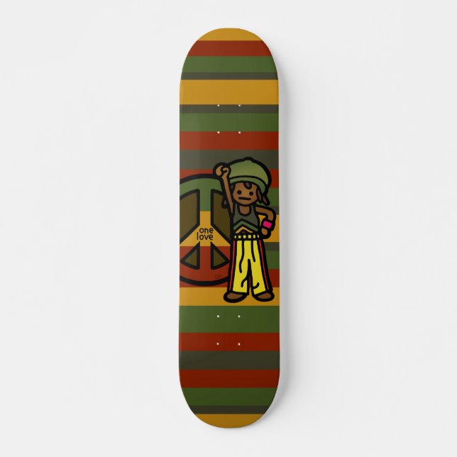 Skateboard paseo del reggae (Anverso )