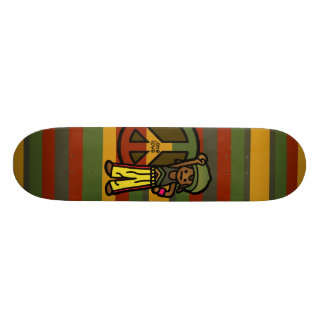 Skateboard paseo del reggae