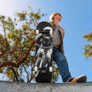 Skateboard Paseo en bicicleta del astronauta cósmico Aventura