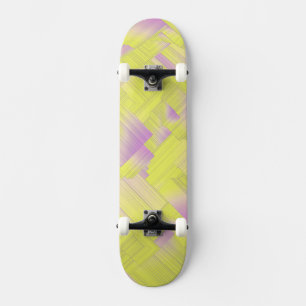 Skateboard Pasillos Geométricos Amarillos