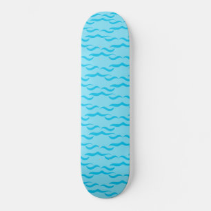 Skateboard Pastel Blue Sea Water Waves Pacific Ocean