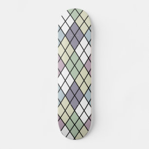 Skateboard Pastel Diamonds Argyle