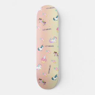 Skateboard Pastel Kei, Fiesta unicornio
