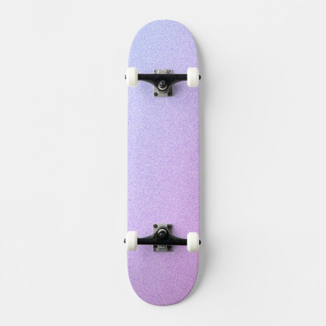 Skateboard Pastel Ombre Purpurina (Anverso)