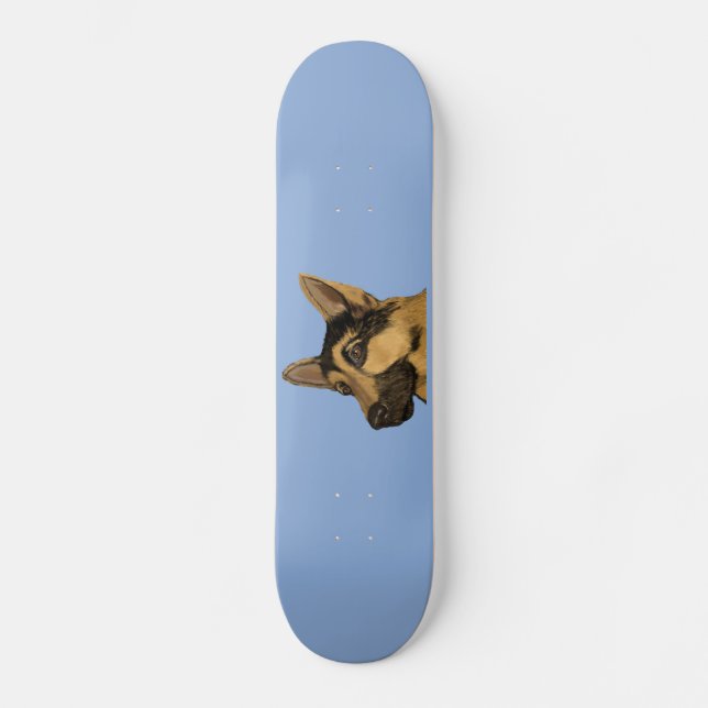 Skateboard Pastor alemán (Anverso)