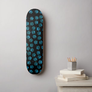 Skateboard Patas azules, patas Purpurinas, Purpurina azul, ga