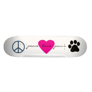 Skateboard Patas del amor de la paz
