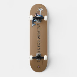 Skateboard Patchas Príncipe de patinaje "Freno por ballenas!"