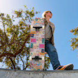 Skateboard patchwork Good Vibes Skyboard<br><div class="desc">Patineta de buenos hábitos para cualquiera que ame el paseo al aire libre</div>