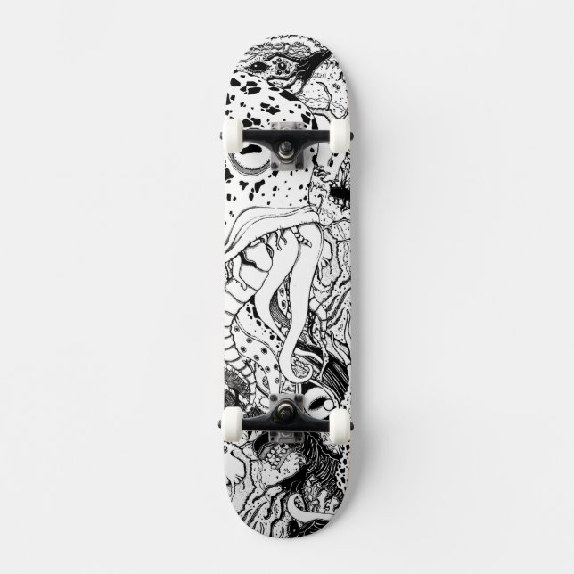 Skateboard Patín de Cthulhu (Anverso)