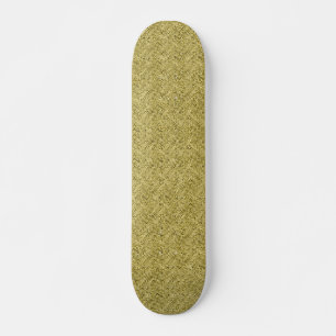 Skateboard patín de efecto secuencial de oro