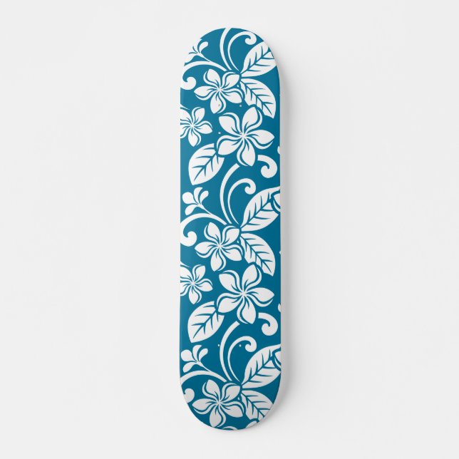 SKATEBOARD PATINADORA ISLAND PLUMERIA (BLUE CARIBEÑO) (Anverso )