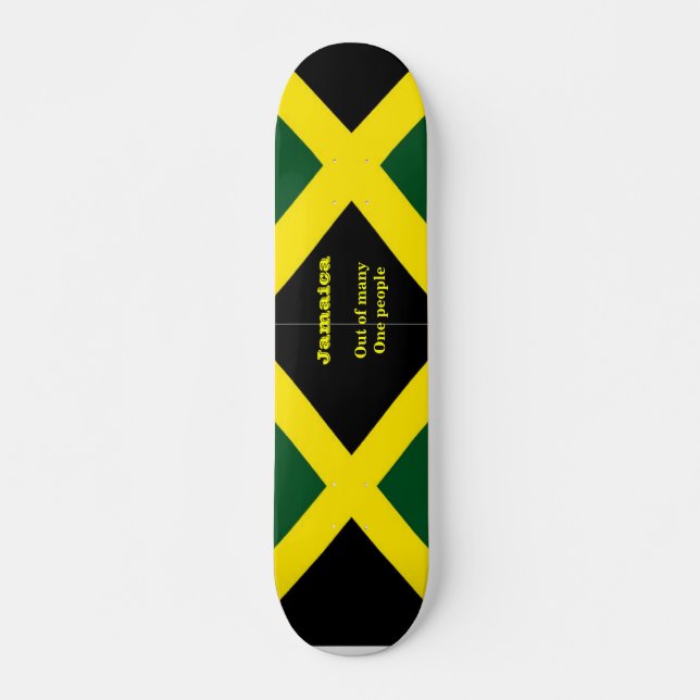Skateboard Patinadores de bandera de Jamaica
