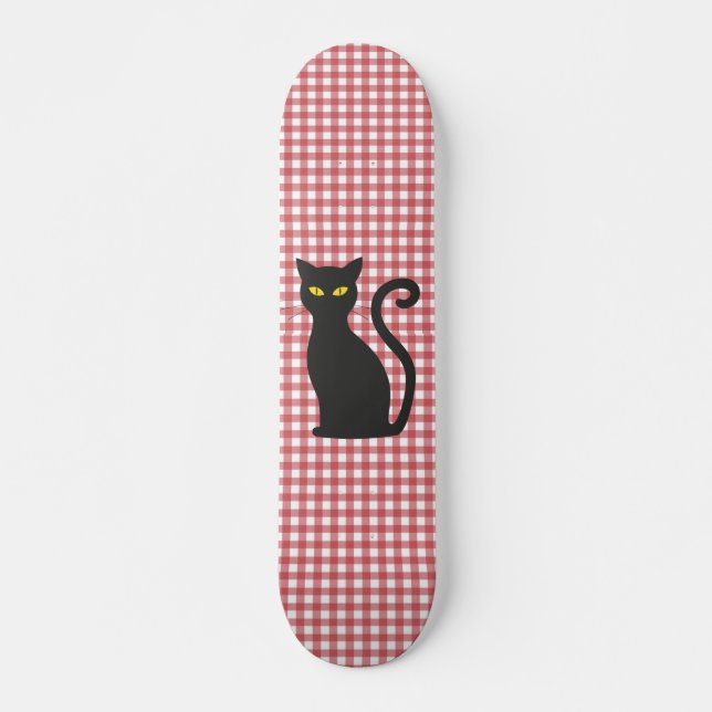 SKATEBOARD PATINADORES DE GATO NEGRO (Anverso )