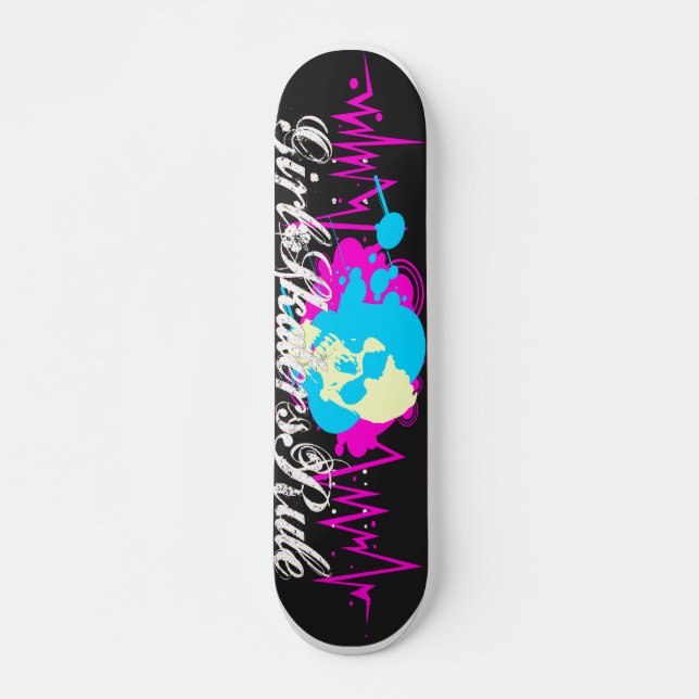 Skateboard Patinadores del chica (Anverso )