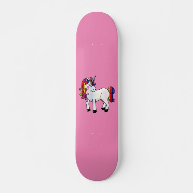 SKATEBOARD PATINADORES UNICORN PINK PARA CHICAS (Anverso )
