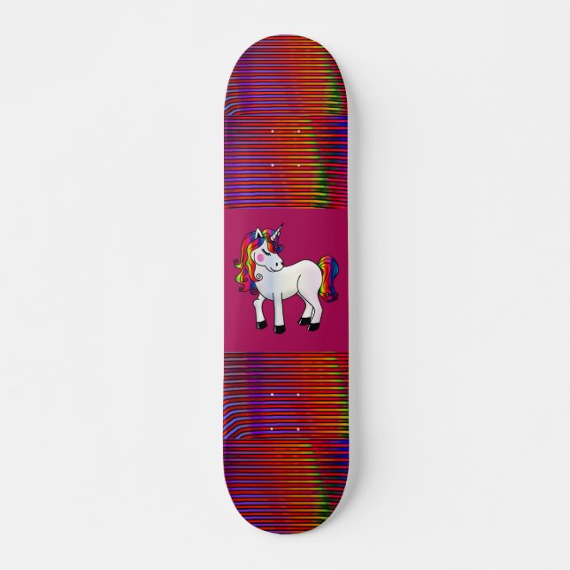 SKATEBOARD PATINADORES UNICORN PINK PARA CHICAS (Anverso )