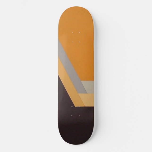 Skateboard Patinaje ART DECO (mandarina) (Anverso)