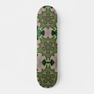 Skateboard Patinaje artístico abstracto de madera verde esmer