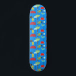 Skateboard Patinaje artístico moderno minimalista<br><div class="desc">Este Minimalista Skateboard de Arte Artista Moderno es la combinación perfecta de formas modernas, abstractas y kitsch de mediados de siglo. El diseño de arte minimalista, al estilo de los años 60, presenta un color azul cobalto brillante que se ve normalmente sólo en los uniformes de azafatas de época. El...</div>