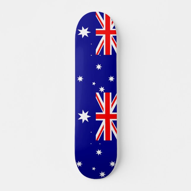 Skateboard Patinaje con bandera de Australia (Anverso )