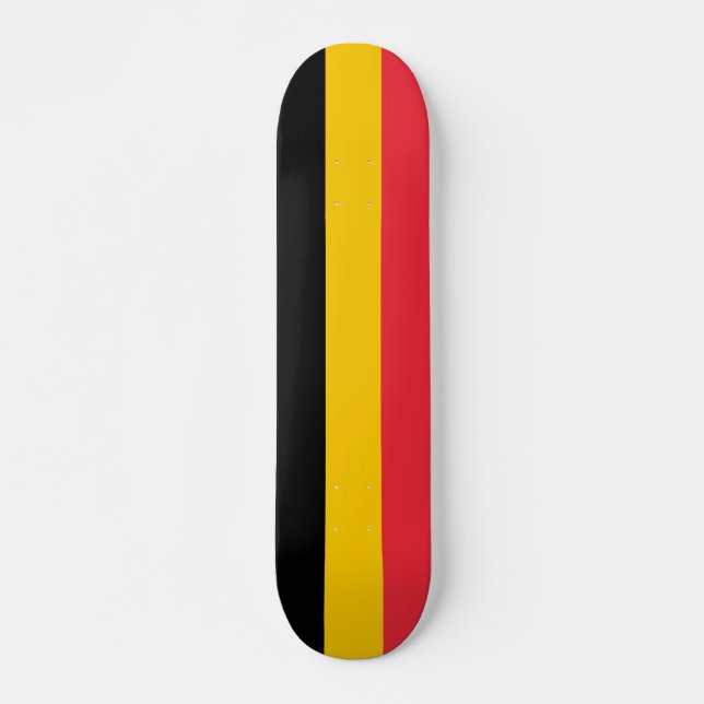 Skateboard Patinaje con bandera de Bélgica (Anverso )