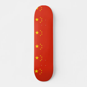 Skateboard Patinaje con bandera de China