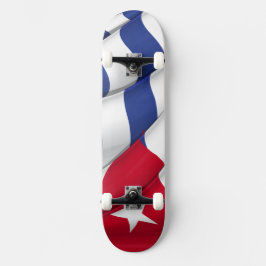 Skateboard Patinaje con bandera de Cuba