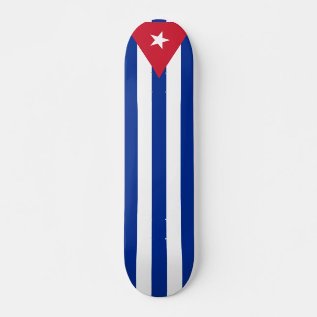 Skateboard Patinaje con bandera de Cuba (Anverso )