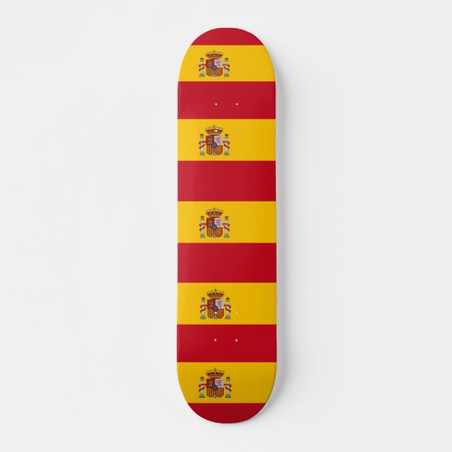 Skateboard Patinaje con bandera de España (Anverso )