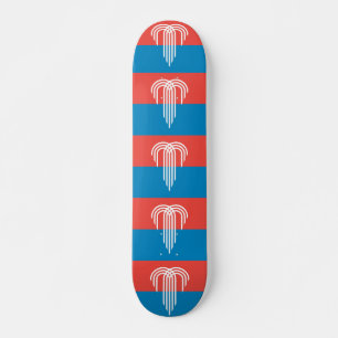 Skateboard Patinaje con bandera de Kansas City, Misuri