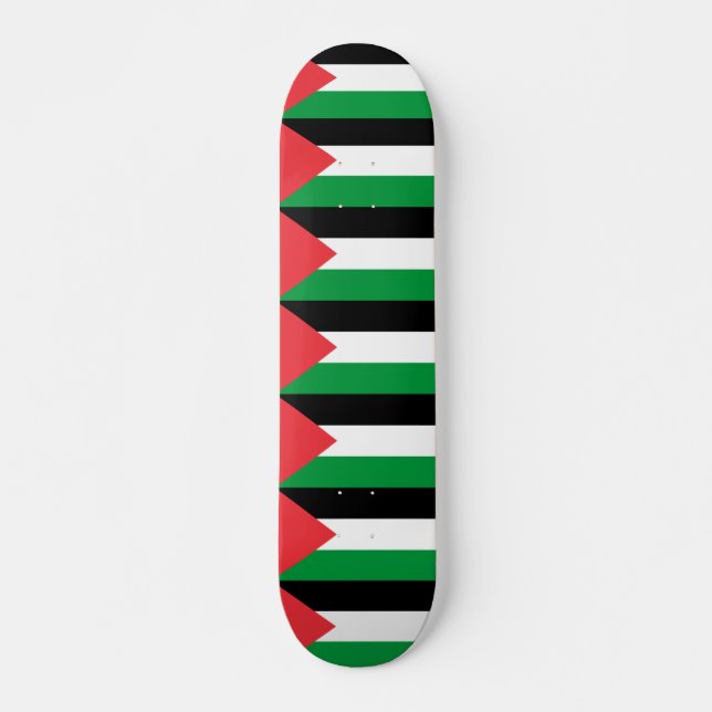 Skateboard Patinaje con bandera de Palestina (Anverso )