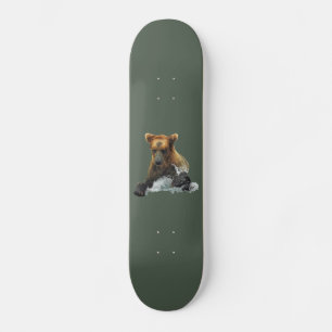 Skateboard Patinaje con oso pardo