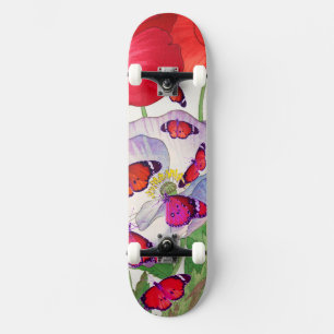 SKATEBOARD PATINAJE CON POPAS Y MARIPOSAS